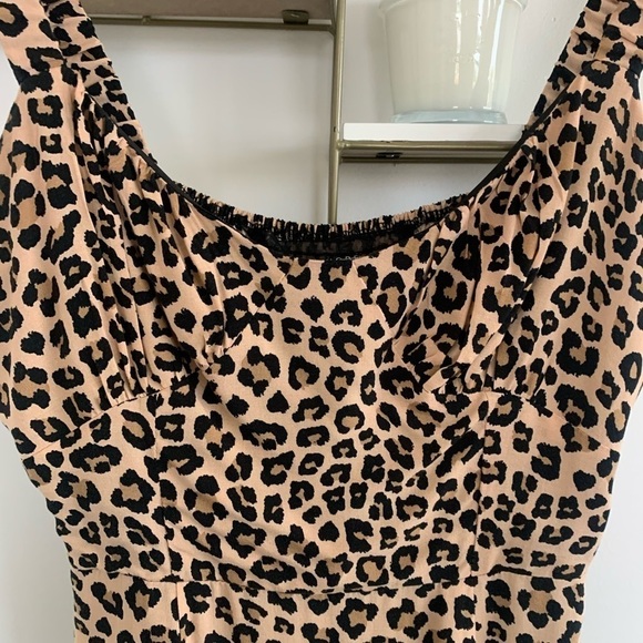 Code X Mode Leopard Print Bustier Midi Dress - Picture 6 of 13
